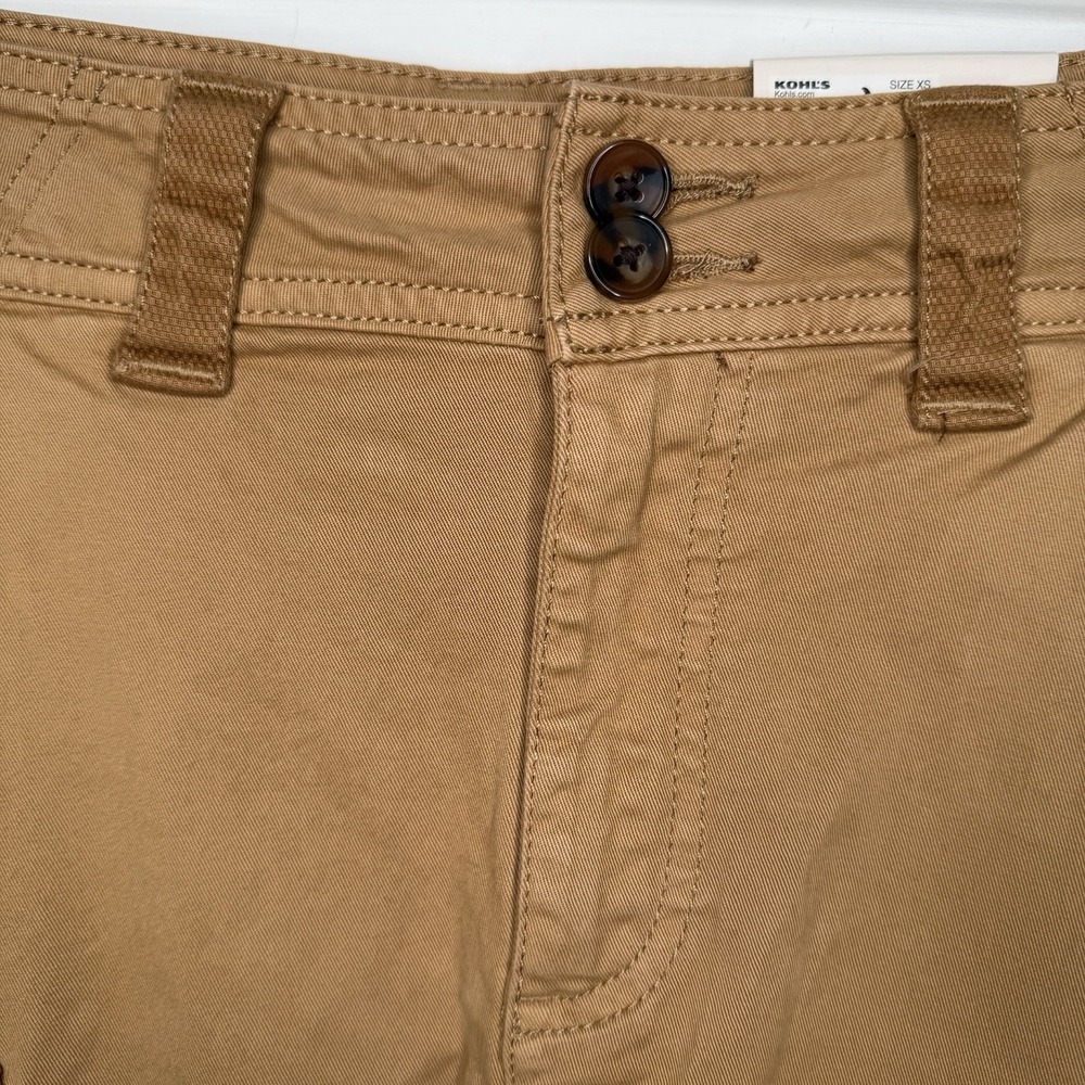 NEW SO Juniors Size XS Brown Tan Cargo Straight Madi Skirt Pockets Cotton NWT - Picture 6 of 11